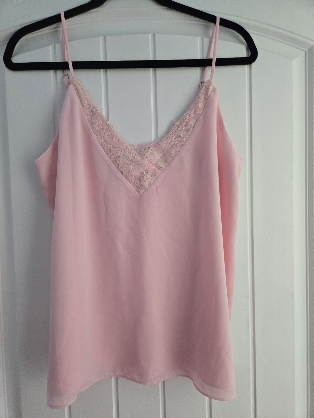 Gianni Bini Blush Pink Lace-Trim Camisole